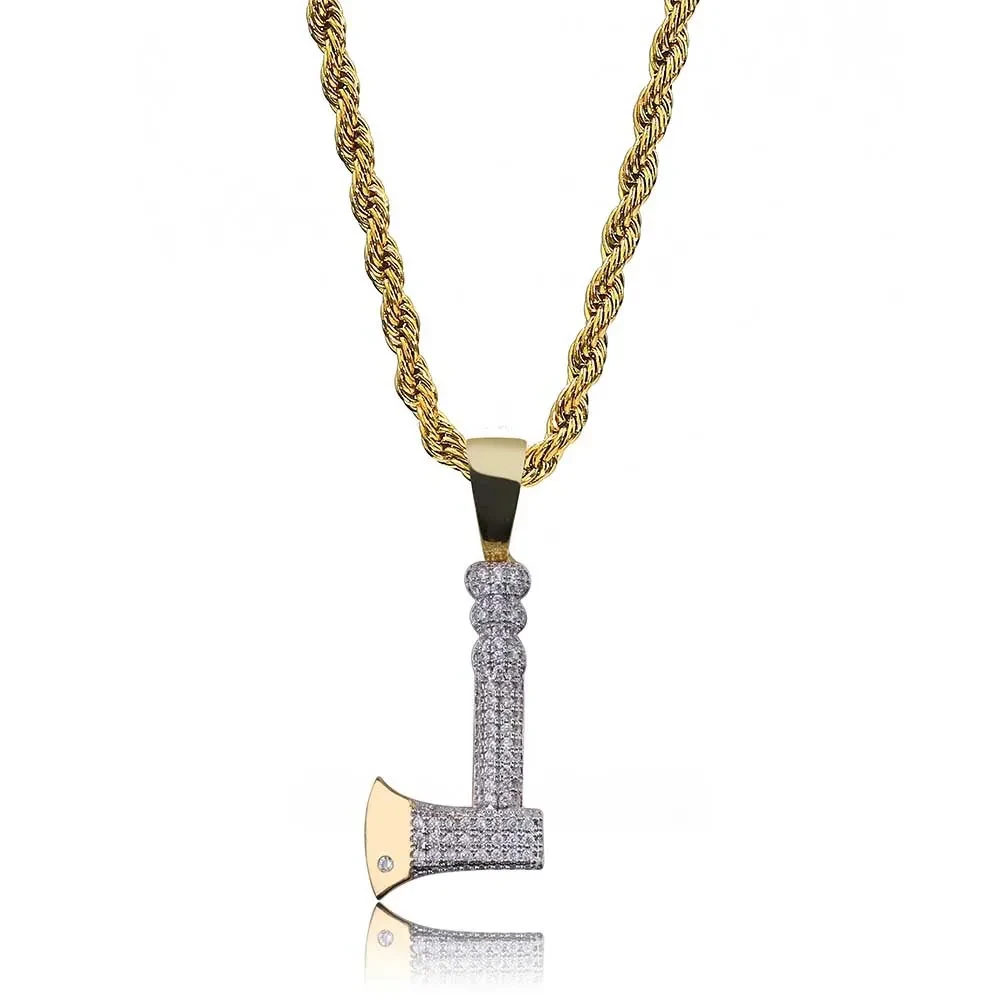 Retro Axe Shape Hip Hop Pendant