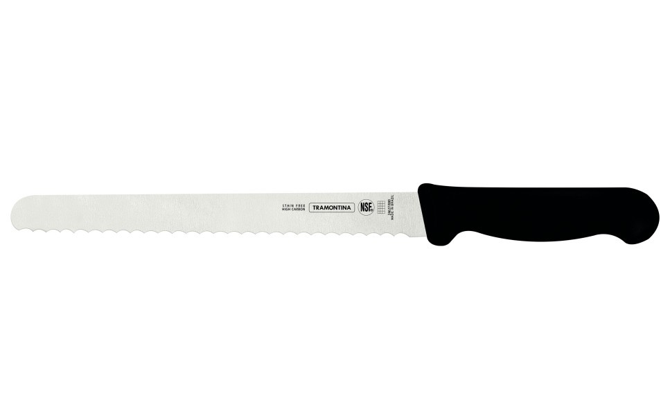 Professional Master Black Bread Knife 10", 25cm - Tramontina