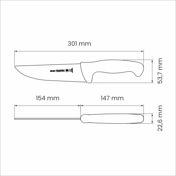 Professional Master Black Meat Knife 6", 15cm - Tramontina