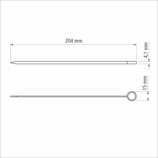 Churrasco Skewer 20cm 6 Piece Set - Tramontina