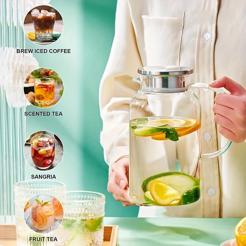 67.6oz Glass Jar with Lid