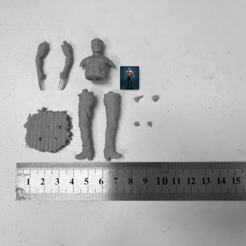 1/24 Scale Resin Model Kit | Fantasy Future Male Warrior Diorama Toy