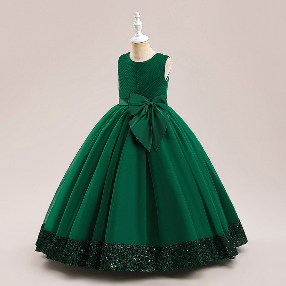 New Sequins Children's Mesh Dress