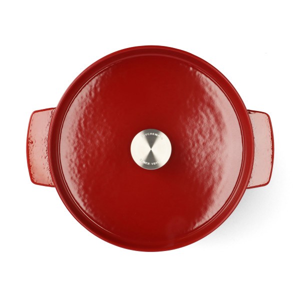 Empire Red Covered Round Casserole 26cm/5.2L - KitchenAid