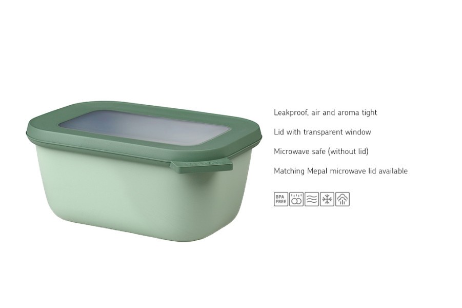 Cirqula Rectangle Large Set 3-Piece Nordic Sage - Mepal