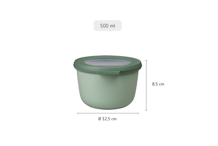 Cirqula Round 500ml Nordic Sage - Mepal
