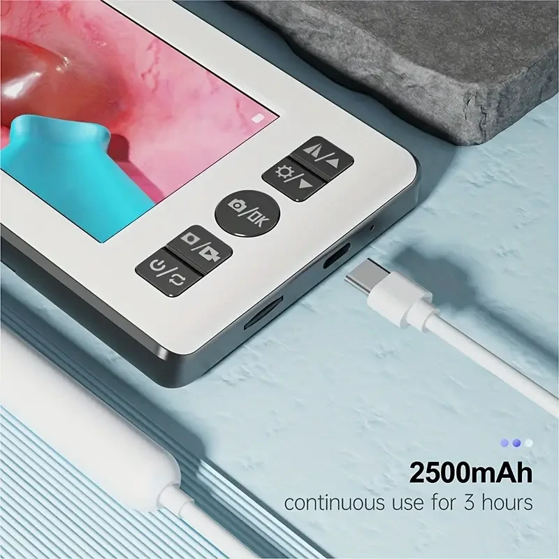HD 3.5mm Camera Ear Cleaning Tool with 4.3" IPS Screen