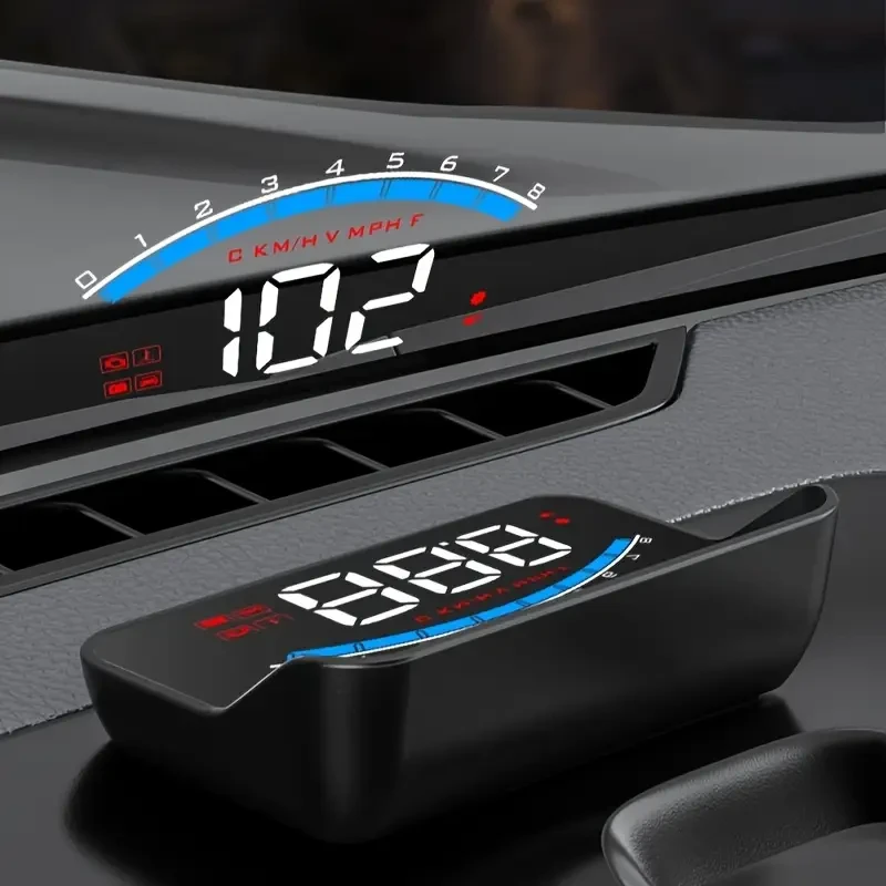 Car Dashboard Display with OBD2 HUD