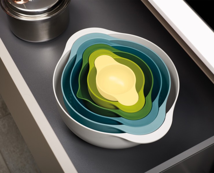 6pc Food Preparation Bowl Set (Opal) - Joseph Joseph Duo