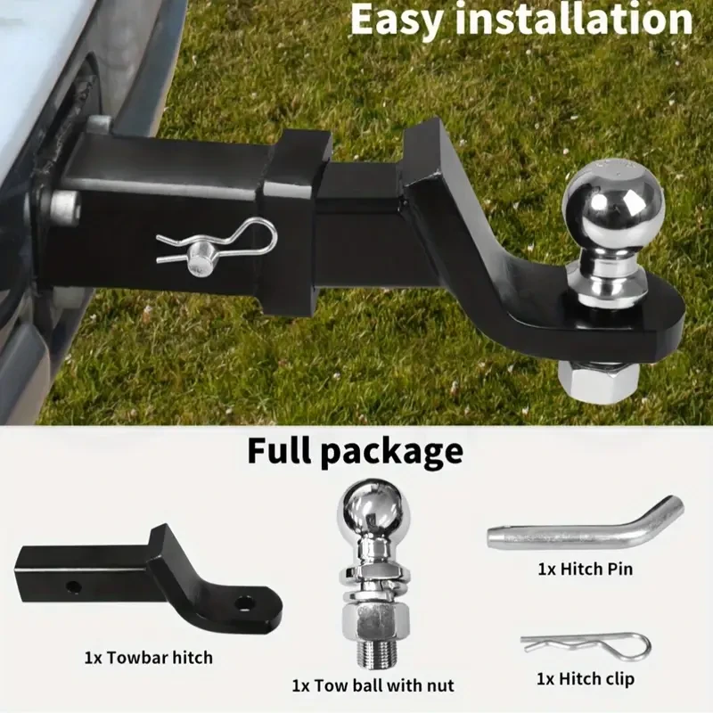 Steel Trailer Hitch Mount with 2-Inch Ball