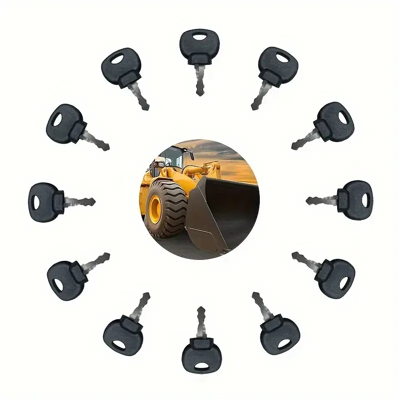 8pcs Heavy Equipment Key Set for Bomag Rollers & Compactors