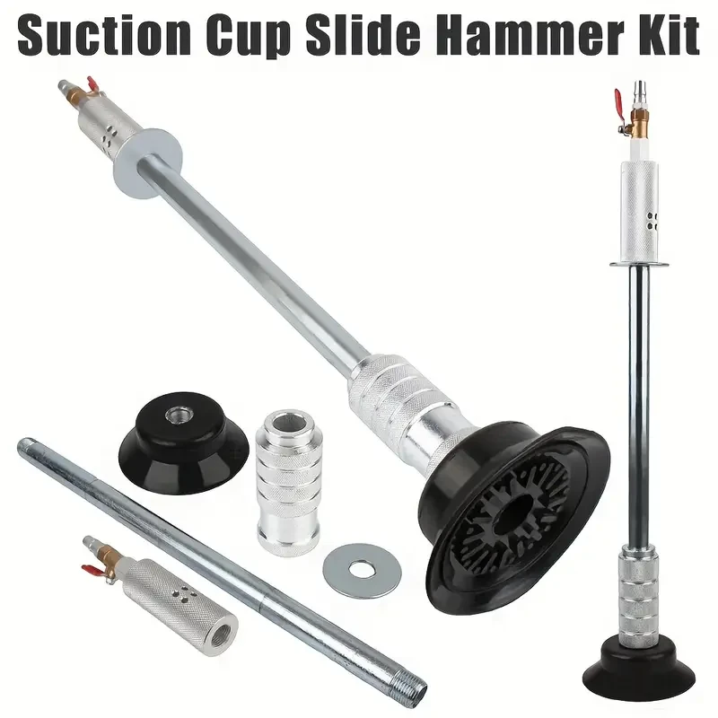 1pc Car Dent Puller Air Pneumatic Suction Sheet Metal Drawing Hammer Repair Tools Auto Care Part Body Recover Automotive Accessories