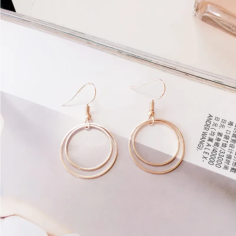 Metal Double-layer Geometric Small Circle