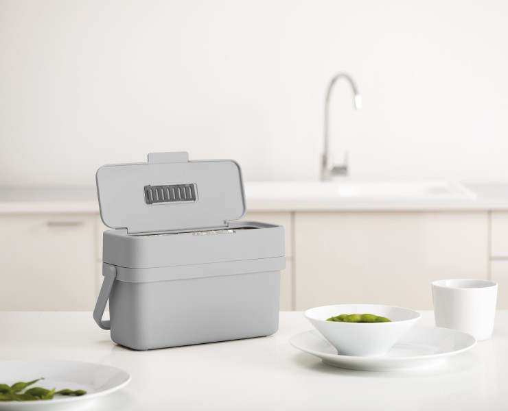 Compo Easy-fill Food Waste Caddy - Joseph Joseph Duo