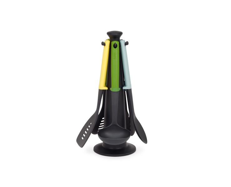 5-piece Utensil Set with storage stand - Joseph Joseph Duo