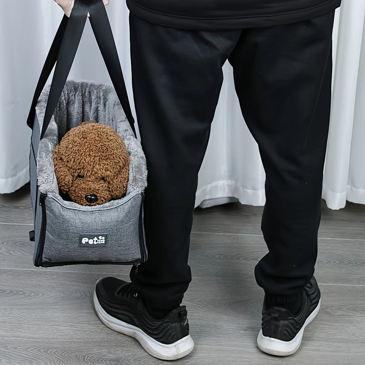 PETFANGFANG Portable Dog Car Seat for Small Dogs