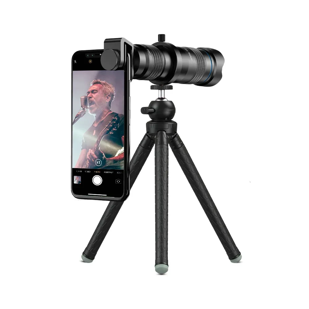 Compatible with Apple, Convenient camera phone telescopic tripod