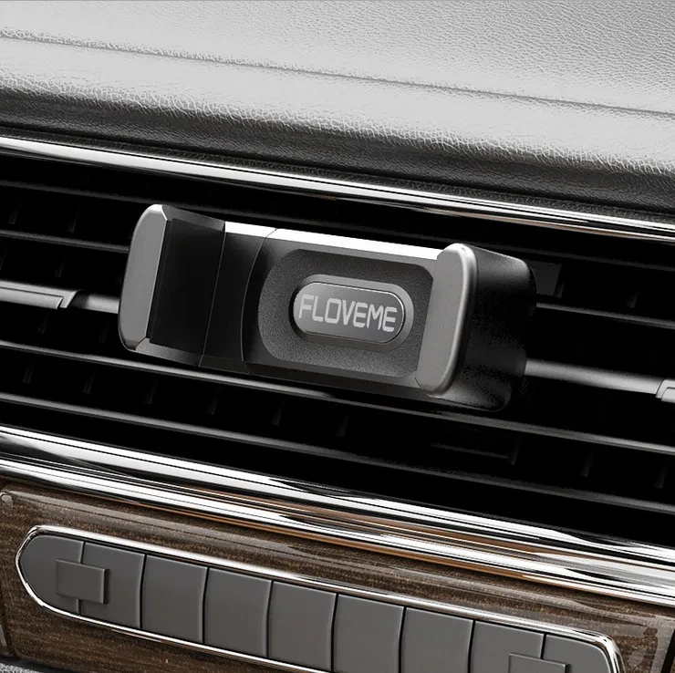 Floveme Floveme Air Outlet Clip Cross-Border Supply Air Outlet Bracket Car Phone Holder Wholesale