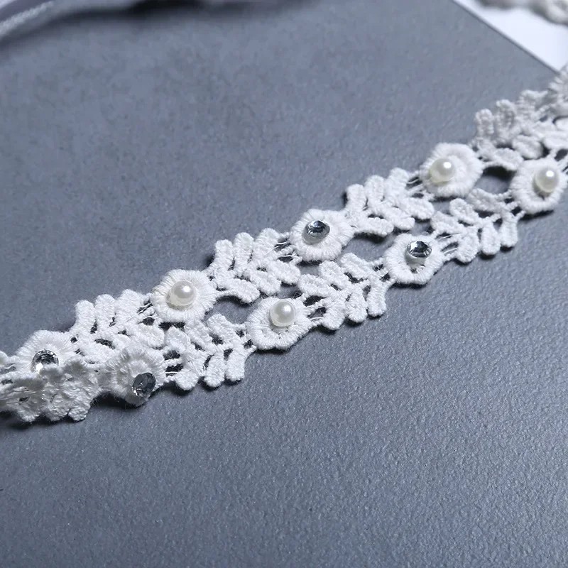 New Vintage Girls Pearl Headband  Elegant Baby Headwear