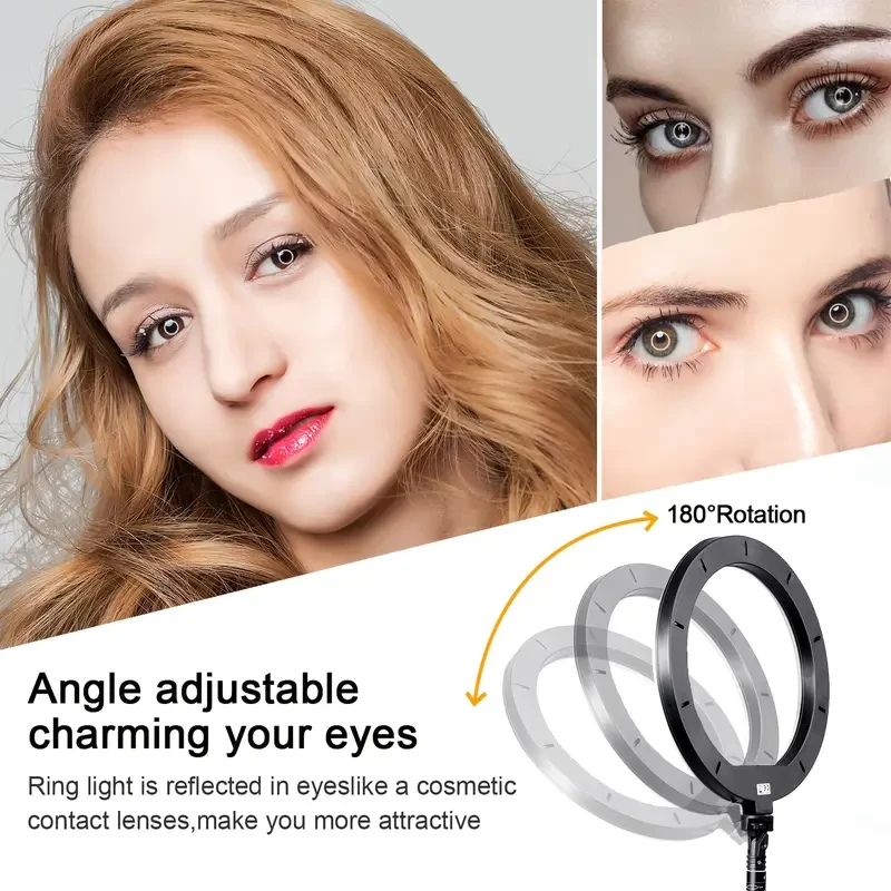 ZOMEI 10-Inch LED Selfie Ring Light with Adjustable Tripod