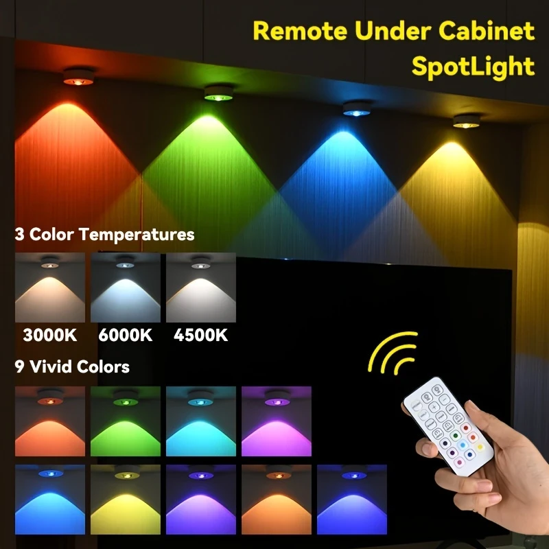 Rechargeable LED Night Light with Remote Control