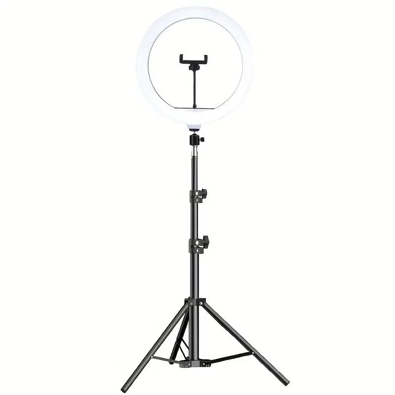 LAQIUIUE Ring Light with Stand and Phone Holder