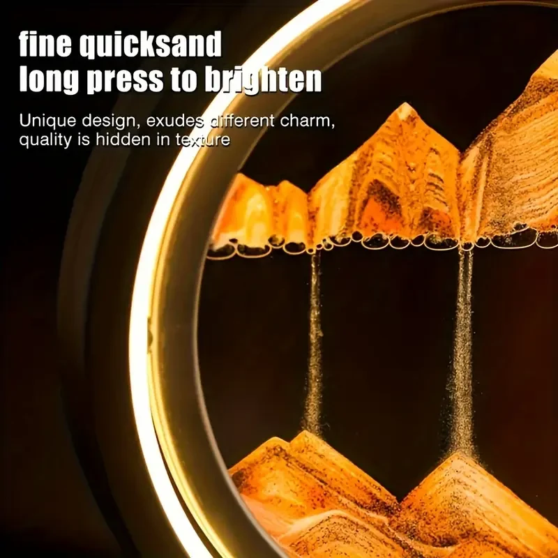 1pc LAQIUIUE 3D Dynamic Sand Art Lamp