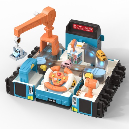 Cartoon Deformation Double-deck Bus Multi-functional Children's Inertia Sliding