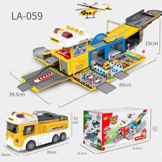 Cartoon Deformation Double-deck Bus Multi-functional Children's Inertia Sliding