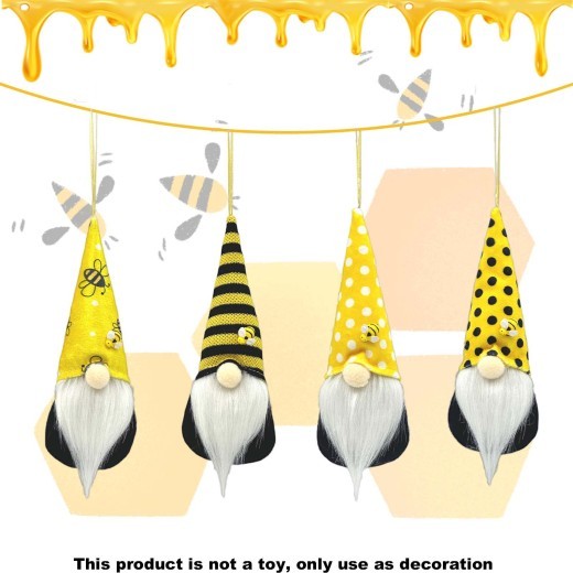 Bee Festival Cute Doll Rudolf Faceless Plush Doll Pendant