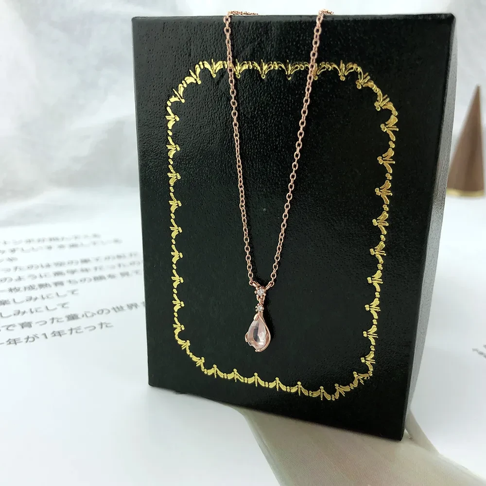Japanese romantic cherry blossom light luxury necklace
