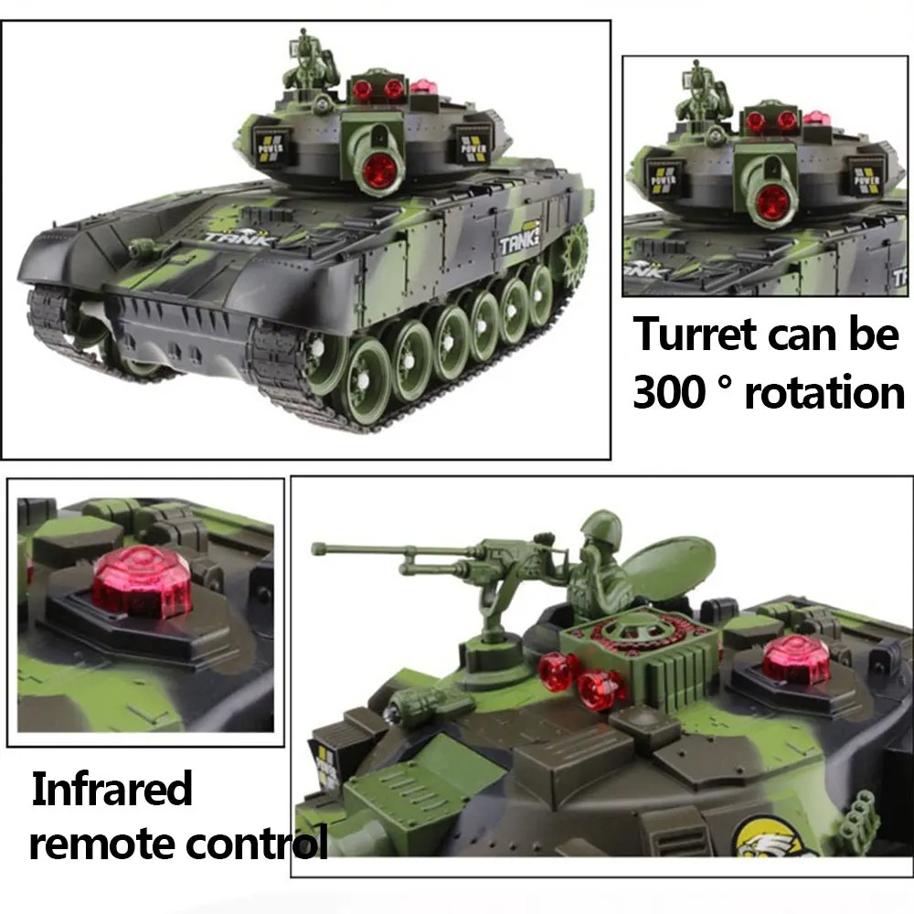 55/44CM RC Tank Military War Tanks Electric Car  Remote Control Radio-Controlled Crawler Toys
