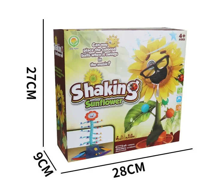 Electric Swing Sunflower Board Game Toy