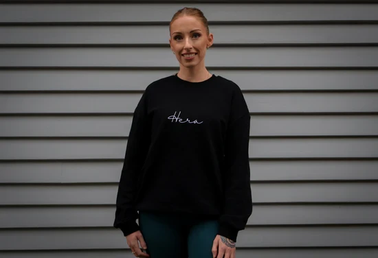 Muse Sweatshirt - Black crew neck