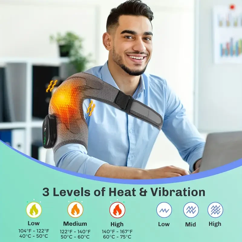 1pc ThermaCare Heated Shoulder Massager Belt
