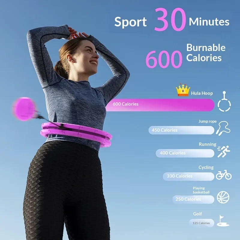Sports Ring Yoga Home Fitness Smart Ring Ring Does Not Fall Adjustable Waist Abdominal Weight Loss