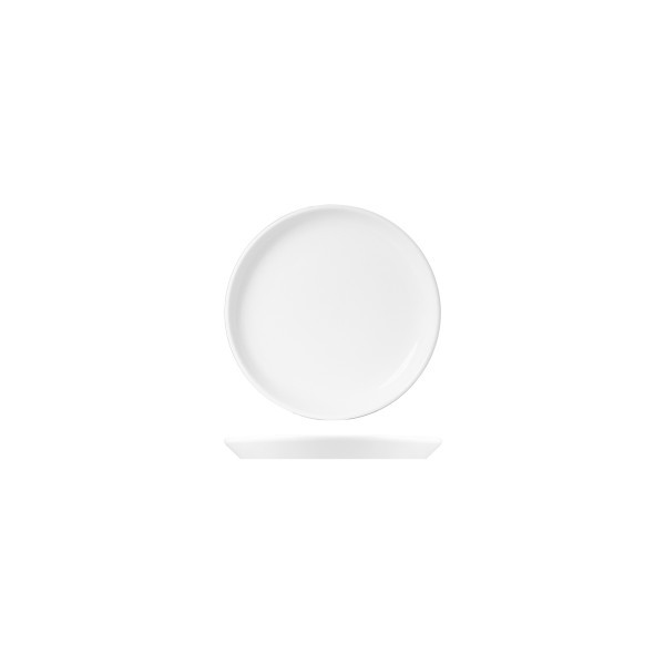White Album Round Flared Coupe Plate 19cm  - Royal Porcelain