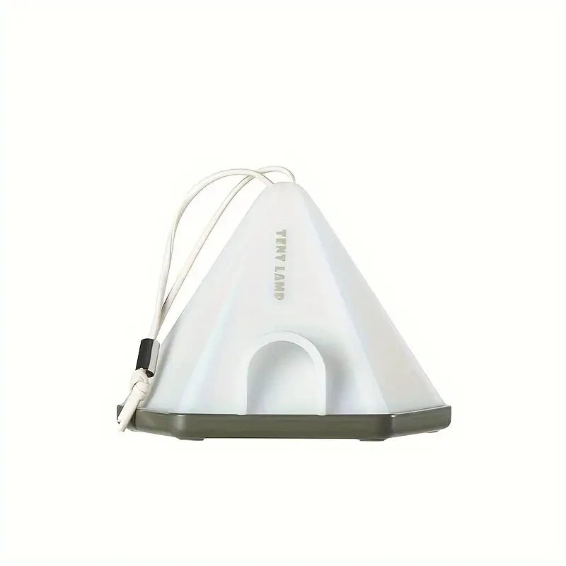 1pc Tent-Shaped LED Pendant Light  USB Rechargeable 1200mAh Lithium Battery, Multi-Mode Mood Lighting for Bedroom, Home, Office Decor, Desk & Scene Decoration