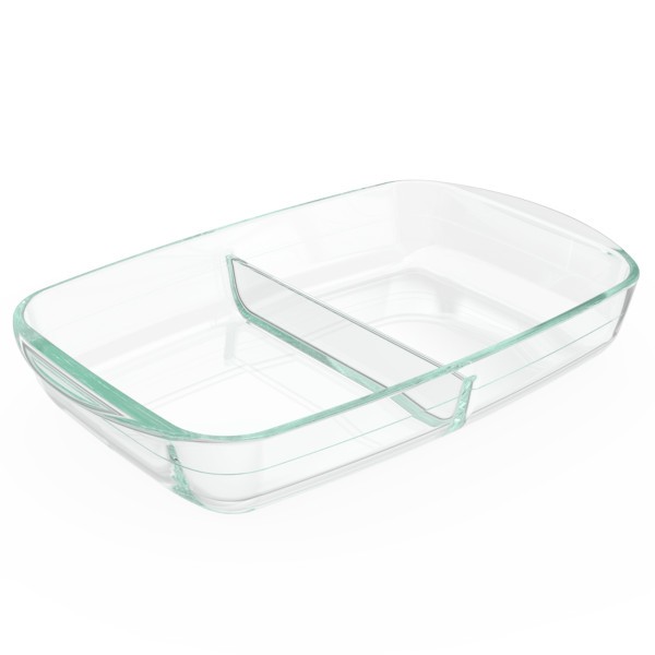 Divided Glass Bakeware 8x12" 2.6L - Pyrex