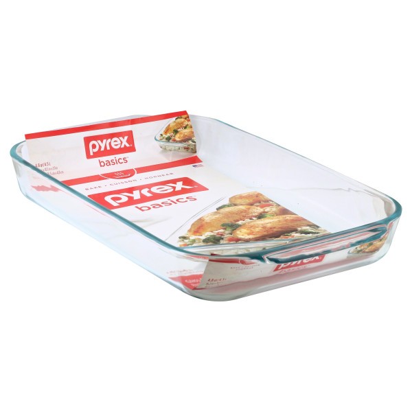 Basics Oblong Glass Baking Dish 4.5L - Pyrex