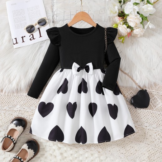 Children's Clothing Korean Fashion Long Sleeve Princess Dress