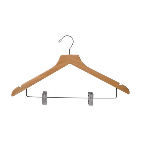 Hanger Standard with Hook & Clips Birch 445x250x12mm - Noble & Price