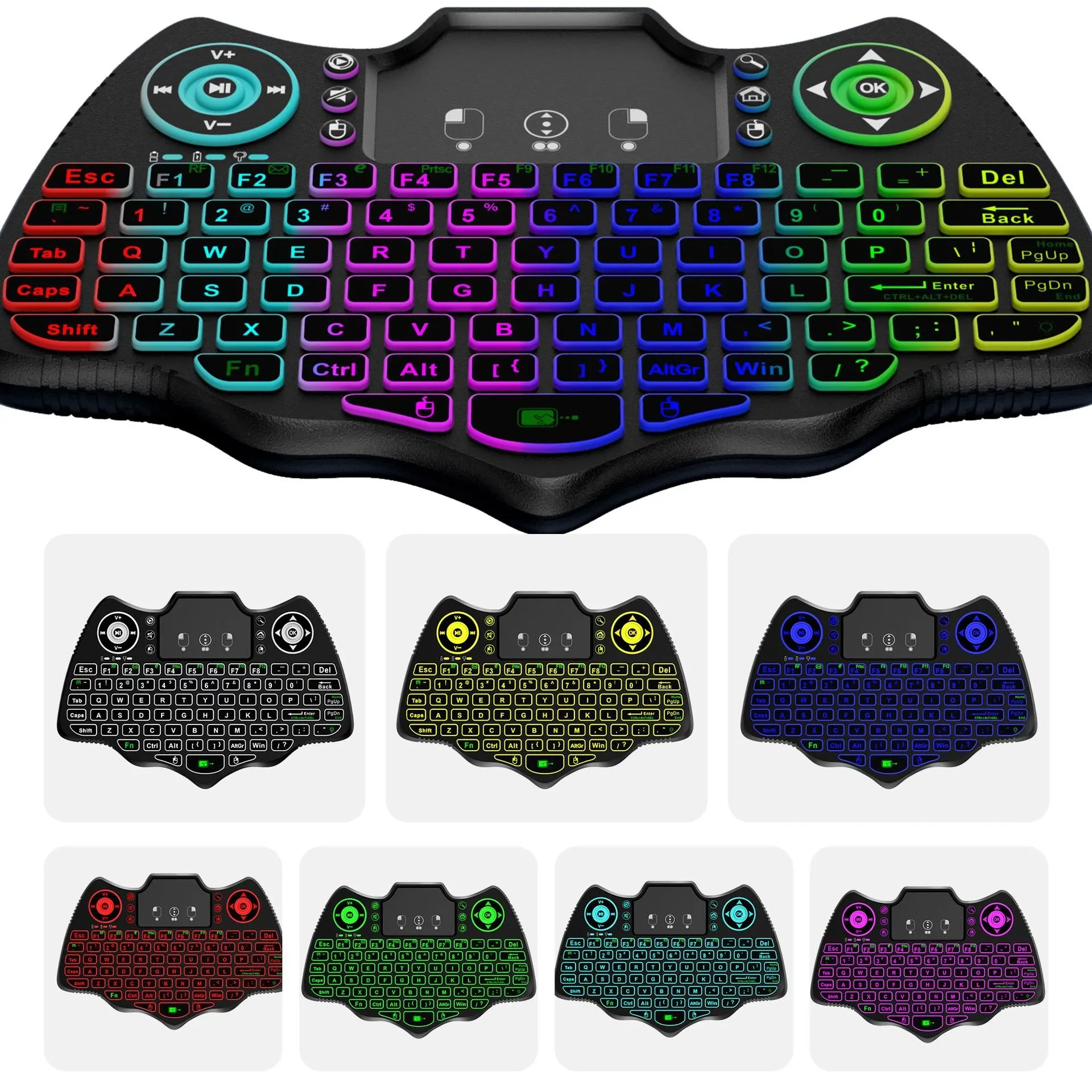 V18 Wireless Mini Flying Keyboard Mouse Remote Control