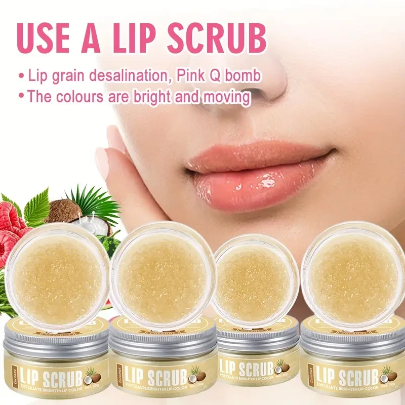 Coconut Lip Scrub 30g with Plant Squalane