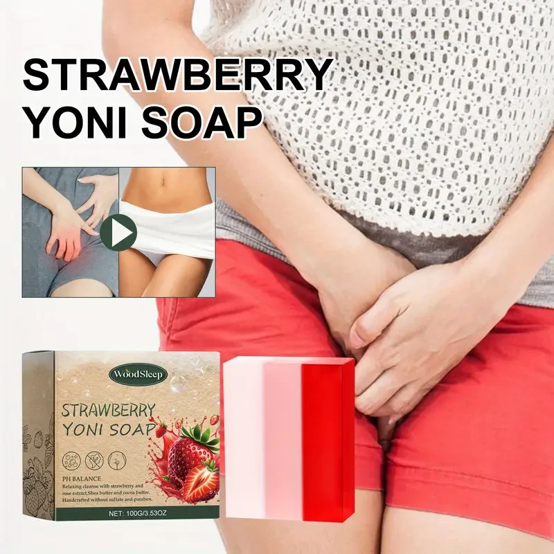 WoodSleep 100g Strawberry Yoni Soap for Women