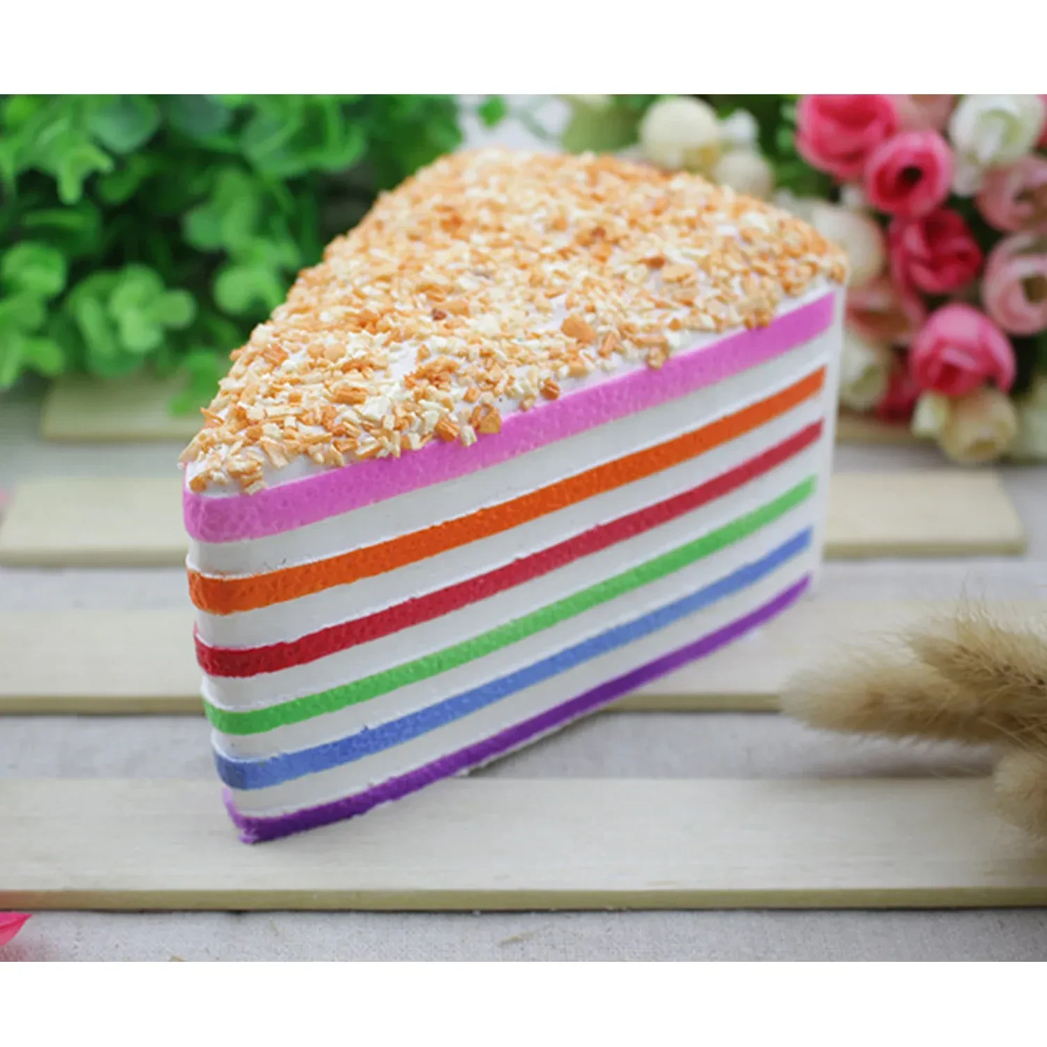 Triangle color needle cake squeeze toy