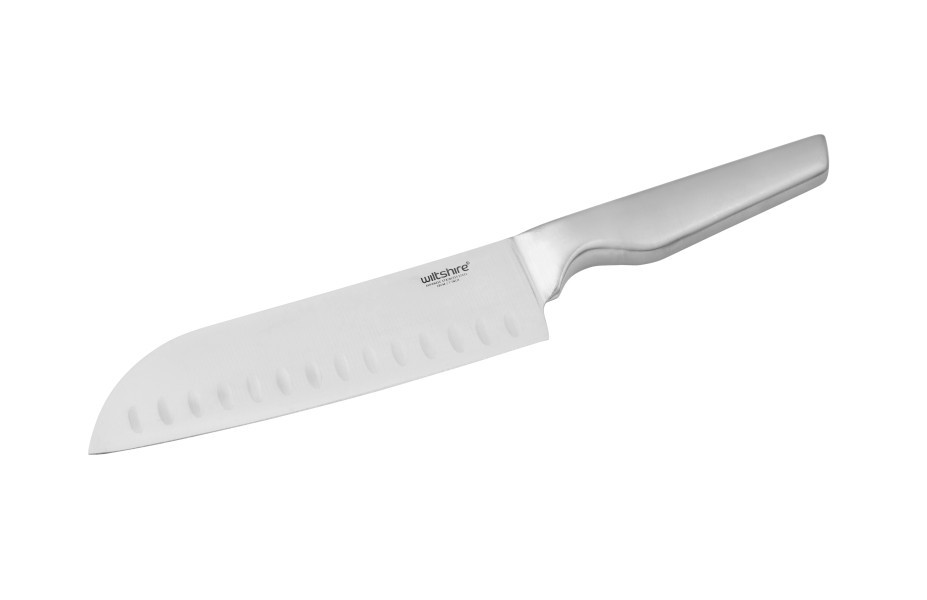 Signature Stainless Steel Santoku 18cm  - Wiltshire