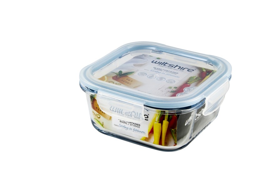 Square Glass Container 800ml - Wiltshire