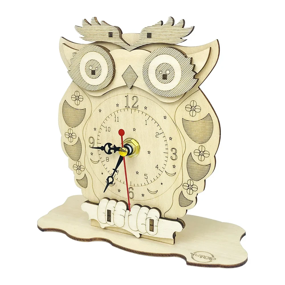 Children's Educational Science Toy Owl Clock