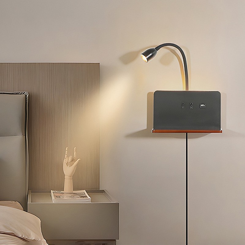 Wall Lamp Wireless Charging Spotlight Rack